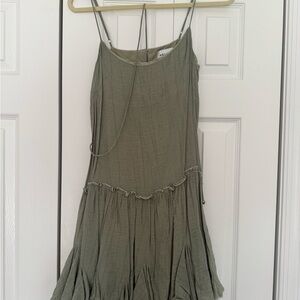 Hello Molly Sage Green Strappy Dress